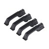 Dilwe 4Pcs RC Car Door Handles, Plastic Simulation Door Handles with Screws for Traxxas -4 D90 Axial SCX10 1/10 RC Crawler Car(Black) Car Model Accessory