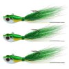 Shaddock Fishing Bucktail Jig Fluke Lures Saltwater Freshwater Fishing Baits Assorted Kit Bass Striper Bluefish Surf Fishing Size 1/4-2ounce Pack of 3