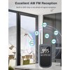 AM FM Walkman Radio:900mAh Rechargeable Portable Transistor Pocket Radio with Best Reception Digital Tuning, LCD Screen,Stereo Earphone Jack, Sleep Timer and Alarm Clock for Jogging,Walking Grey