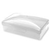 American Comb Travel Soap Box with lid - Clear White - Perfect for Traveling, Gym, or Storage. Made in The USA.