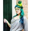 Green Mini Top Hat Headband St Patricks Day Irish Tiny Leprechaun Hat on Headband Fasciantor for Women Tea Party