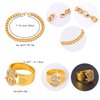 YAROMO 13 Pieces 80s 90s Party Decorations, 90s Hip Hop Costume Kit Rapper Accessories Includes Inflatable Boom Box Bucket Hat Gold Chain Ring