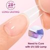 Melous 6 in 1 Gel Nail Glue, Nail Tips Gule for Soft Gel Tips Press on Nails Strong Glue Gel for Nail Extension