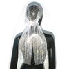 Rhinestone Mesh Headband Rhinestone Head Scarf Sparkly Wide Head Scarfs Crystal Nightclub Headscarfs Stretchy Black Headwrap Rave Party Head Wraps Rave Hair Accessories for Women Girls
