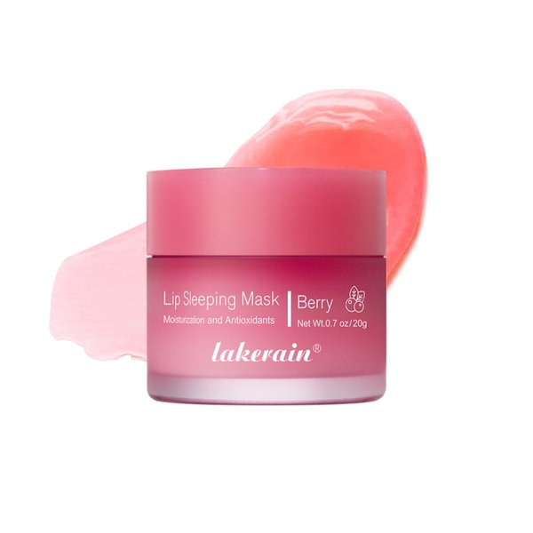 ZAMANIYA Lip Sleeping Mask,Moisturizing Lip Mask with Vitamin C,Day & Night Repair Lip Balm Improves Dry Lips,Nourishes and Moisturizes,Lightens Lip Lines and Brightens Lip Color 0.7oz(02-Berry)