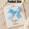 Blue Gift Wrap Bows - 50pcs Elegant Reusable Bows for Gift Wrapping, Party Decorations, Wedding Decor, Birthday Presents, Holiday Gifts, DIY Crafts, Baby Shower, Anniversary, Christmas, Gift Bags - light blue