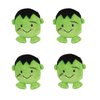 MPP Halloween Dog Toy Cute Green Lil Monster Plush Play Squeaker Packs (1 Toy)