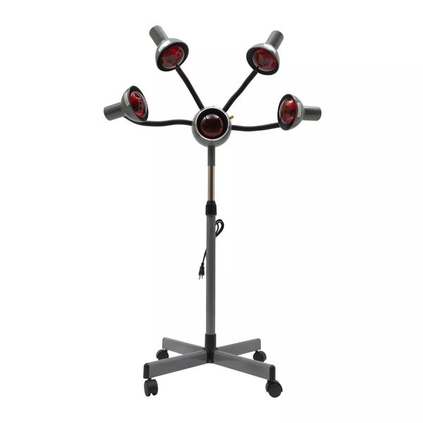 5 Heads Salon Infrared Lamp Infrared Heat Hair Color Processing Drying Hair Care for Beauty Salons, Studios, Families and Professional Salon