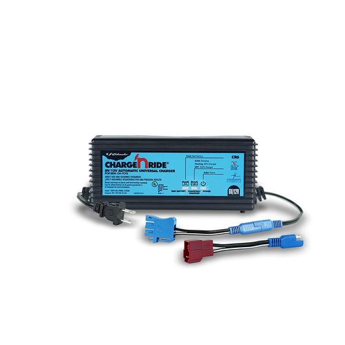 Schumacher Electric 6 Volt / 12 Volt Battery Charger for Ride on Toys - Charge 'N Ride CR6-3 Amp, Fully Automatic 6V / 12V Battery Charger - Charge A 3 or 4 Wheeled Toy Car Battery 3X Faster