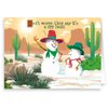 Stonehouse Collection | Dry Heat Western Snowman Funny Christmas Card | 18 Holiday Cards (Standard)