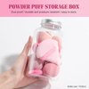 BS-MALL Makeup Sponge & Triangle Puff Set Pink for Mini Detailed Application Foundation Concealer Soft Pearl Cotton Sponge Pack of 10