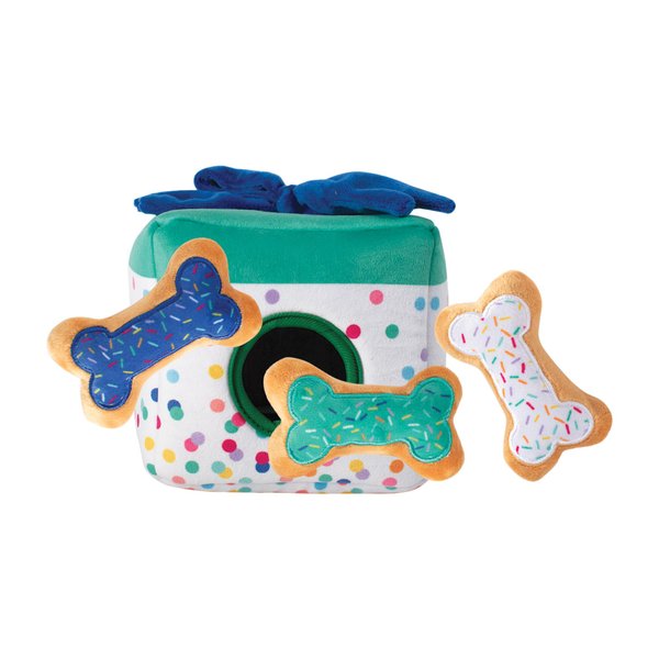 Fringe Studio Plush Dog Toy Set, Interactive Hide and Seek Play, All About The Gifts, Pet Shop Collection (289237)