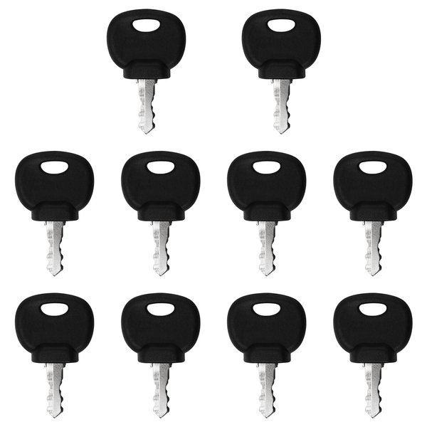 14707 Heavy Equipment Ignition Key,Ignition Keys for Hamm Bomag Volvo Bobcat Caterpillar JCB New Holland Dynapac Terex Skytrak 14707 5755124 8035807 8U-9569 14603(10 packs)