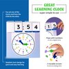SPARK INNOVATIONS Learning Clock Teach Telling The Time Homeschool and Classroom Teaching Resources Educational Supplies Interactive Digital and Analog Clock Activity Set for Home and School