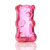 Gummygoods Squeezable Gummy Bear Night Light - Rechargeable, Portable, Squishy Lamp, 60-Min Sleep Timer - Ideal for Kids, Baby Nursery, Adults and Dorm Rooms - (Pink)