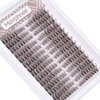 Brown Lash Clusters Wispy Eyelash Extensions Natural Look Individuals Lashes C Curl DIY Cluster Eyelashes 252 Pcs Left & Right Paired Dark Brown Cluster Lashes by Mavphnee