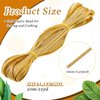 22 Yards 1/4 Inch Width Gold Elastic Band Glitter Metallic Flat Elastic Strap Braided Elastic Band for Sewing and Crafting