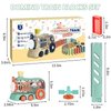 WXQAIY Domino Train Toys, 200PCS Automatic Dominoes Stacking Kids Games for 3+ Year Old Boys, Stem Montessori Toy Toddler Birthday Gifts Age 4 5 6 7 8