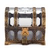 Kids Transparent Antique Pirate Treasure Chest,Plastic Treasure Chest for Pirate Party