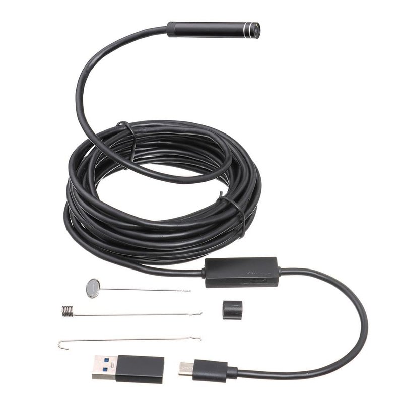 SHUATI USB Snake Inspection Camera, Borescope, 720P Endoscope, Black ...
