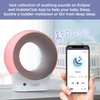 Hubble Eclipse Soother, Kids & Baby Audio Monitor, 7-Color Night Light, Speaker with Calming Music & Sleep Tracks, Baby White Noise Machine, Sleep Trainer with Wi-Fi Connectivity