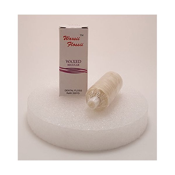 Plasdent 2700 Professional Regular Unflavored Waxed Dental Floss Refill 200 Yard Roll