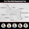 Beard Shaper Template Shaping Tool,Kucheed Premium Quality Template Shaping for Goatee Mustache Sideburns Facial Hair Trimming Grooming Guide for Men Jaw Cheek Neck Line Symmetric Curve