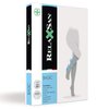 Relaxsan Basic 850A (1 Pair - Black 5/XXL) - open-toe moderate support knee high socks 15-20 mmHg, 100% Made in Italy