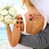 15 Sheets Kiss Lip Print Temporary Tattoos, 5 Designs Each, 2.4 x 3.9 Inch Tattoo Stickers for Women, Girls, and Kids - Perfect for Parties and Special Occasions