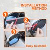 AOCISKA 2 Packs Car Side Mirror Rain Visor Fenders,Car Rear View Side Mirror Rain Eyebrow,Universal Car Rear View Mirror Rain Cover,Carbon Fiber Eyebrow Side Mirror Rain Guard(Carbon Fiber)