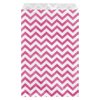 888 Display - 200 pcs of 5" x 7" Pink Chevron Paper Gift Bags Shopping Sales Flat Bags