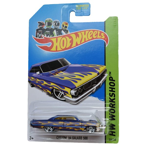 Hot Wheels Workshop Custom '64 Galaxie 500 218/250, Blue with Flames