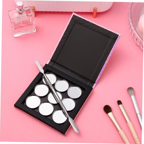 Yardenfun 1 Set Empty Makeup Tray Magnetic Makeup Pan Magnetic Palette Empty Cosmetics Palette Empty Eyeshadow Holder Make up Palette Paper Eye Shadow Travel Blush Powder