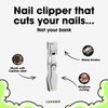 LuxGrip Nail Clipper for Thick Nails. Nail Clipper for Thick, Ingrown Nails. German Nail Clipper. Wide Open Toenail Clippers for Seniors Thick Nails. No Splash Nail Clippers - BLACK (Black)