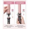 Wavytalk 5 in 1 Curling Iron,Curling Wand Set with Curling Brush and 4 Interchangeable Ceramic Curling Wand(0.5”-1.25”),Instant Heat Up,Include Heat Protective Glove & 2 Clips