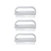 Nail Brush for Cleaning Fingernails, Nail Scrubber Brush, Toe Foot Hands Fingernail Brush Cleaner- Small Scrub Brush- All-Purpose Stiff Cleaning Brush for Home, Kitchen, Work, (3)