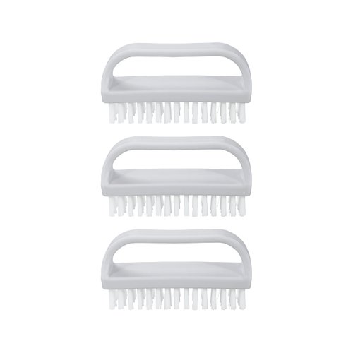 Nail Brush for Cleaning Fingernails, Nail Scrubber Brush, Toe Foot Hands Fingernail Brush Cleaner- Small Scrub Brush- All-Purpose Stiff Cleaning Brush for Home, Kitchen, Work, (3)