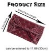 Aceorna Boho Headbands Wide Bandeau Hair Band Knot Turban Head Band Stretch Leopard Twist Head Wraps Elastic Yoga Sweatband Stylish Head Bands for Women and Girls 4 Pcs (Set c)