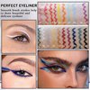 QIUFSSE 3PCS White Eyeliner Pencil Waterproof Eyeliner Pencil High-Pigmented Eye Liner Pencils,Long-lasting Colorful Eyeliner Pen Multi-function Eyeshadow Pen（Classic White）