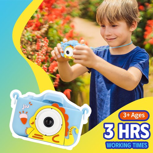 Kids Camera Toys for 3-10 Year Old Girls Boys, Upgrade Kids Selfie Camera, Children Digital Video Camcorder, 64G SD Card Included (Blue)