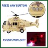 OCCAFY Military Helicopter Toy with Lights and Sound Sirens,Friction Powered Boys Army Toys,Rescue Vehicles Toys for Kids Aged 3 and Up,Best Toddler Kids Boys Gifts