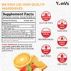 Calcium with Vitamin D3 Gummies by YumVs | Daily Dietary Supplement for Adults and Kids | Calcium 500mg + Vitamin D 1000IU | Natural Orange & Strawberry Flavor Gummies, 60-Count | Kosher