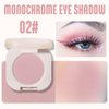 FeiCuiYun Monochrome Matte eyeshadow, Matte Pink Eyeshadow, Neutral Matte Pressed Powder Single Vegan Eyeshadow; Talc, Paraben & Cruelty Free, Half Pink (02)