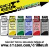 Cleaning Supplies - Threaded 5-inch Commercial Cleaning - Scrub Brush - fits Electric, Pneumatic DA Rotary Polishers - Bathroom Rugs - Carpet Cleaner - Floor Cleaner - Shower Cleaner - Grout Cleaner