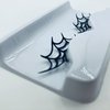 manqianxun Spider Web Crown Halloween Costume Fancy Fashion Party Look Black Lashes False Eyelashes 1 Pairs