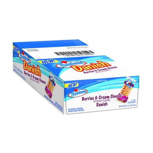 Hostess Danish, Berries & Cream Cheese, 5 Ounce (Pack of 6)