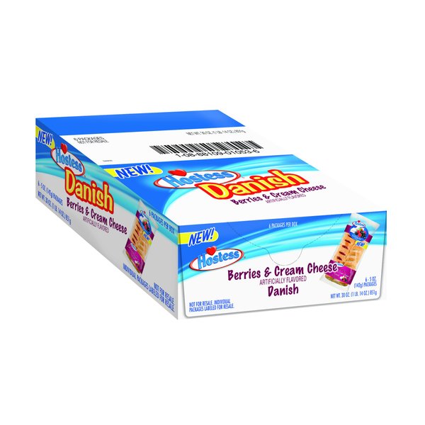 Hostess Danish, Berries & Cream Cheese, 5 Ounce (Pack of 6)