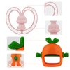 Chuya Baby Teether Baby Teething Toys for Babies 0-6 6-12 12-24 Months Carrot Rabbit Textured Toys Teething Relief Baby Toys for Infants