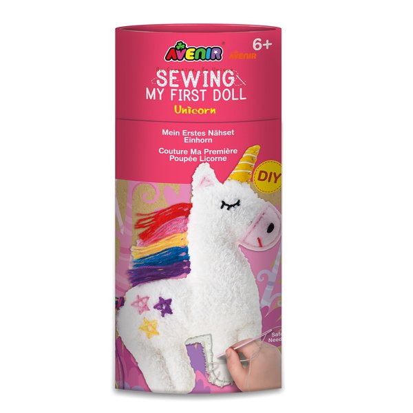 Avenir DIY Sewing Kit for Beginner Kids Arts & Crafts Soft Toy My First Craft Set with Heart Instructions & Plush Felt Materials for Learn to Sew, Embroidery for 6 Years