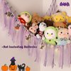 YELIENM Stuffed Animals Net or Hammock with Halloween String Lights, 59 inch Toy Hammock Halloween Gifts for Kids Hanging Stuffed Animal Storage Halloween Room Decor Halloween Lights Indoor